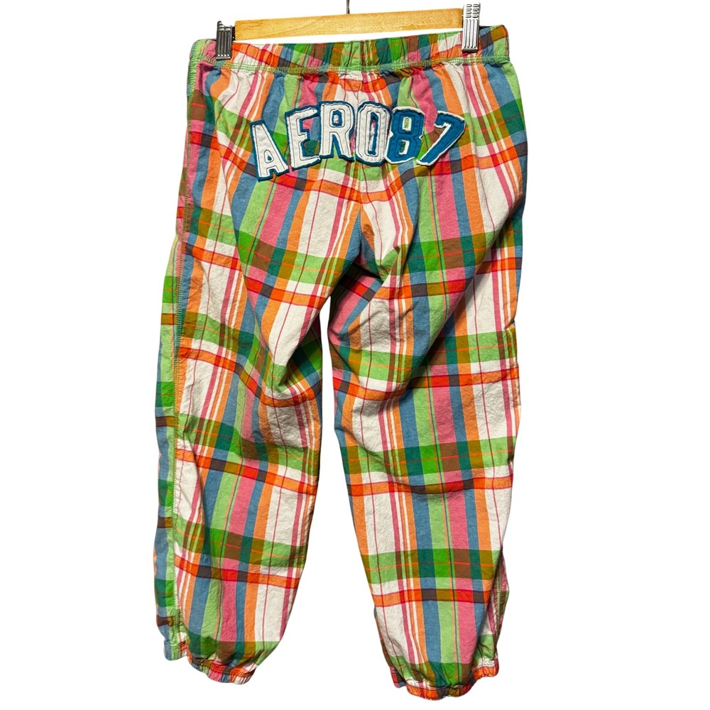 Aeropostale Aero87 Plaid Pajama Pants Multicolor Cotton Lounge XS